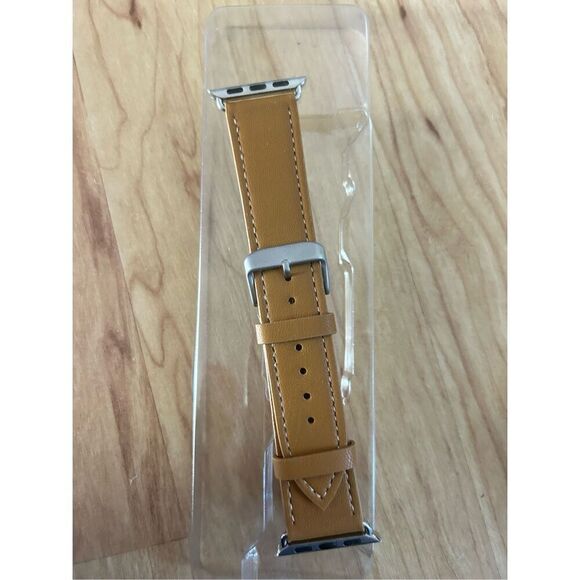 Apple Watch bang Vegan leather brown tan color 38/40 mm - Picture 5 of 5